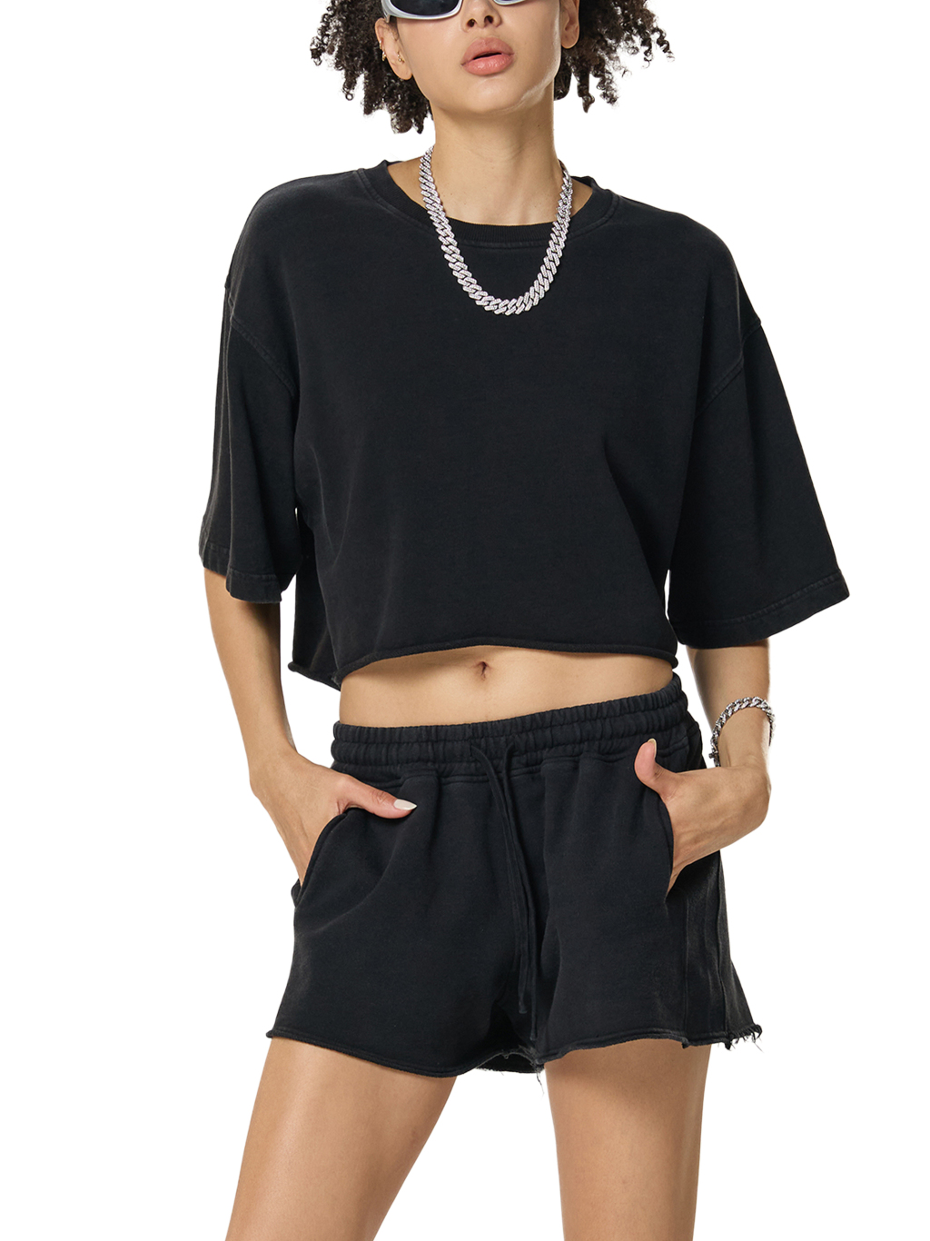 Snow Washed Crop Top – Vintage Streetwear | Tapstitch-7
